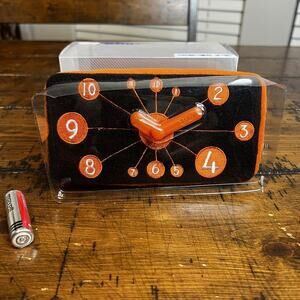 LUFT Vintage Fleece Orange Padded Desk Clock